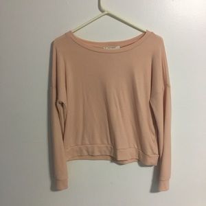 boxy long sleeve top